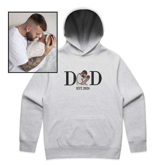 Custom DAD Portrait Hoodie